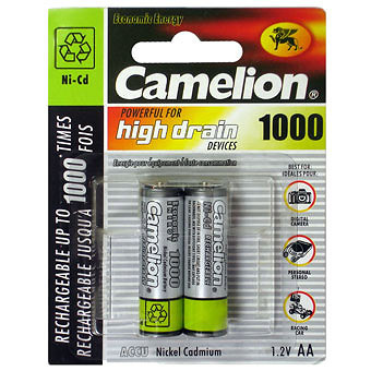 Аккумулятор Camelion АА 1000mah Ni-Cd 1шт